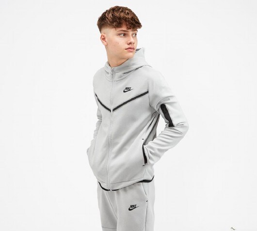 Nike tech tracksuit grey junior Clearance