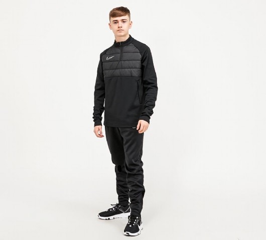 Nike Junior Dri Fit Academy Winter Warrior Drill Top Black Footasylum