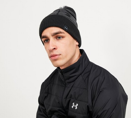 under armour beanie with pom