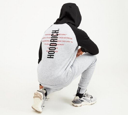 hoodrich tracksuit bottoms grey