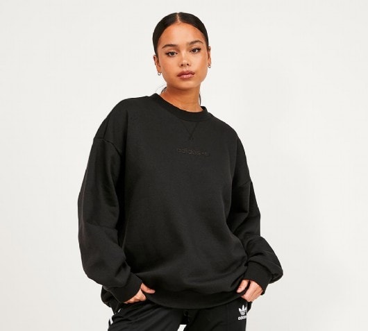 black oversized sweatshirt womens