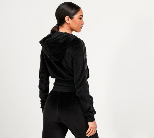 black velour sweater