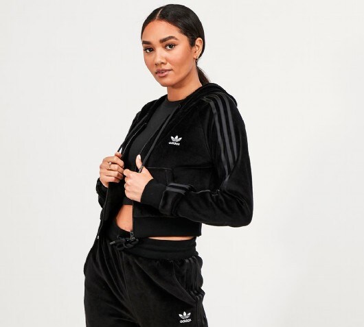 ladies adidas zip up top