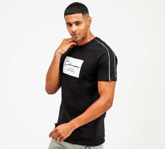 Image of Box Logo Piped T-Shirt