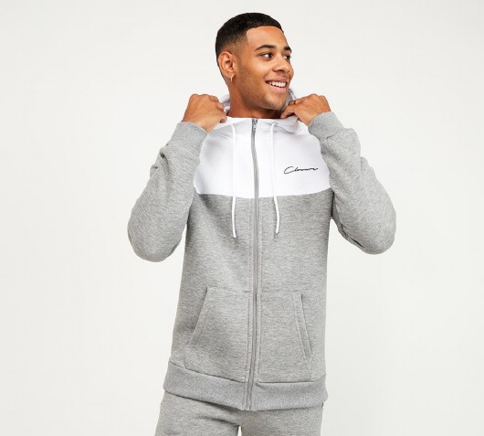 Image of Contrast Full Zip Hoodie