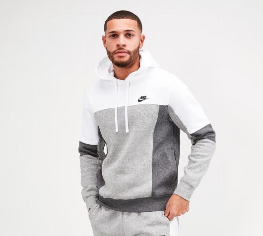 nike colour block overhead hoodie