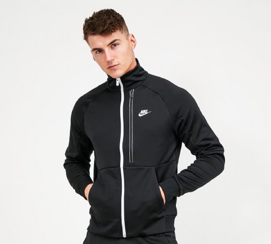 nike tribute track top black