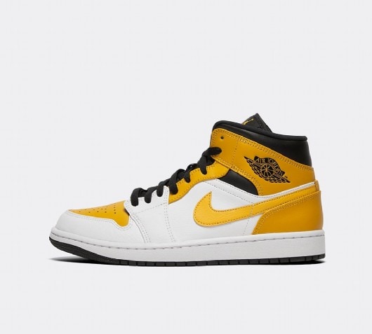 yellow and white jordan