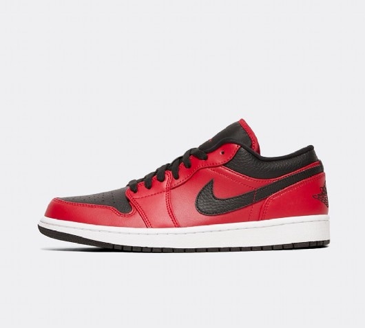 black and red low jordan 1