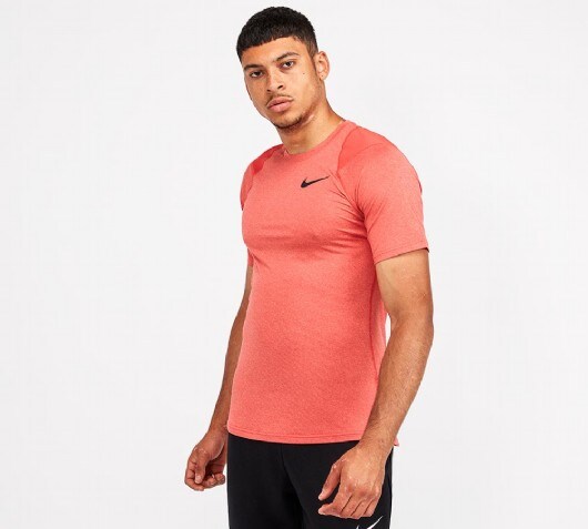 red nike pro shirt