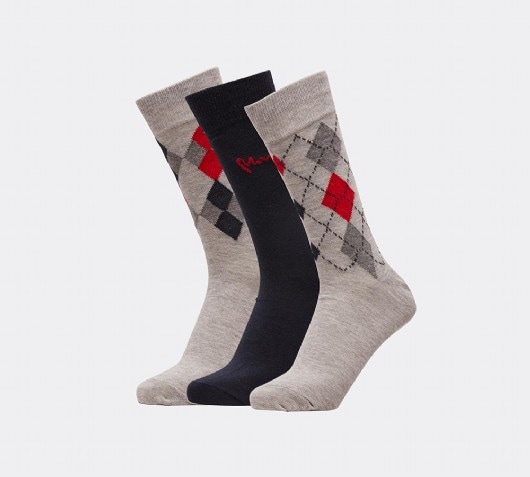 Image of 3 Pack Diamond Signature Sock