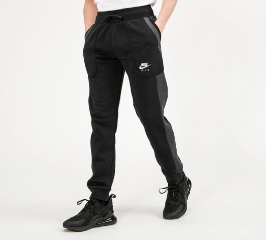 black nike tracksuit bottoms junior