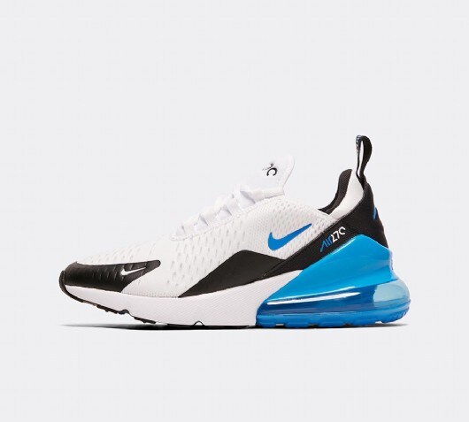 nike air max 270 black and blue junior