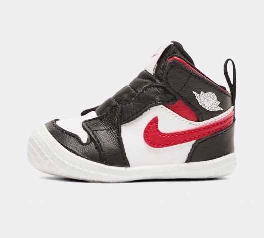 Jordan Crib Jordan 1 Bootie | Black / Gym Red | Footasylum