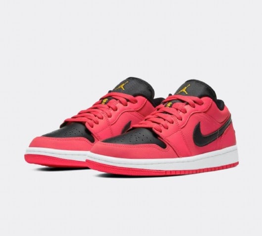 Jordan Womens Air Jordan 1 Low Trainer Siren Red Black Footasylum
