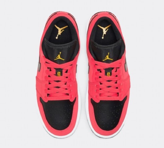 Jordan Womens Air Jordan 1 Low Trainer Siren Red Black Footasylum