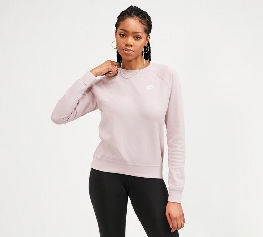 womens nike crewneck sweatshirt pink