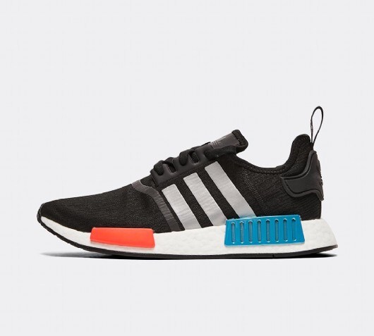 nmd black with red