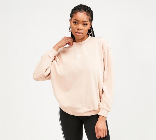 blush adidas sweatshirt