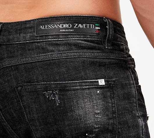 zavetti jeans black