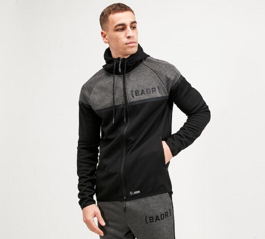 Image of Stud Panel Full Zip Hoodie