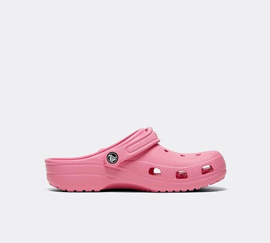 pale pink women's crocs