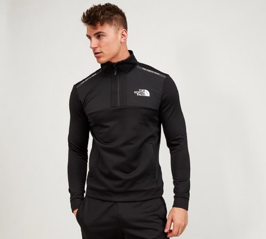 half zip north face