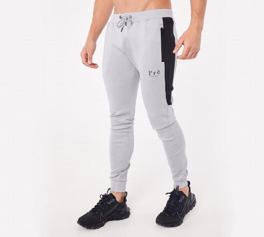 Pre London Sino Poly Jogger | Grey Marl / Black | Footasylum