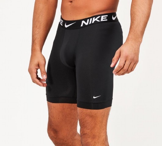 Nike 3 Pack Essential Long Boxer, Black