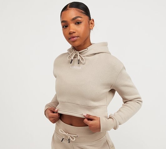 Image of Womens Angelica Cropped Overhead Hoodie