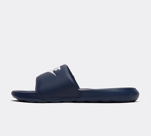 Nike Victori One Slide | Midnight Navy / White / Midnight Navy | Footasylum