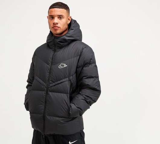 nike down fill hooded jacket