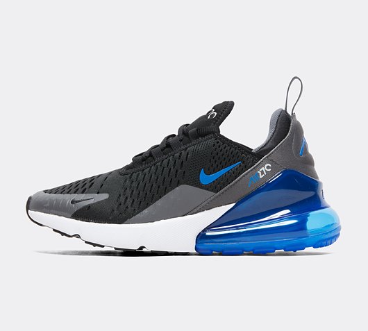 Nike Junior Air Max 270 Trainer | Black / Game Royal | Footasylum