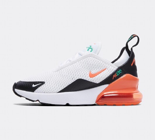 Nike Infant Air Max 270 Trainer White Turf Orange Footasylum