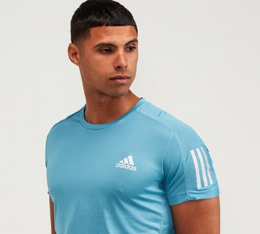 adidas own the run t shirt blue