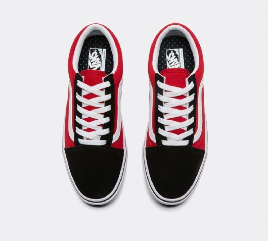 vans old skool junior red