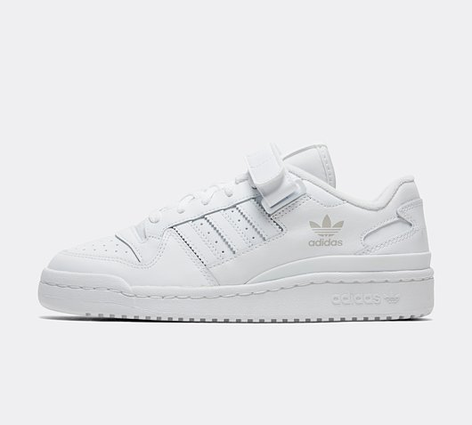 adidas Originals Junior Forum Low Trainer | White / White | Footasylum