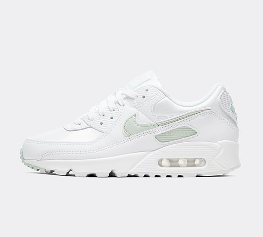 Nike Womens Air Max 90 Trainer | White / Pistachio Frost | Footasylum