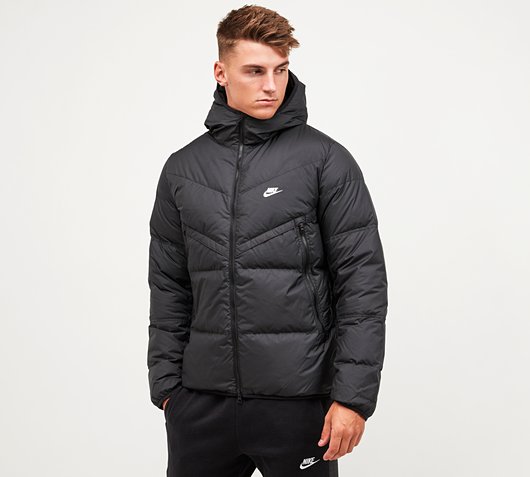 Nike Storm-FIT Windrunner Padded Jacket | Black / White | Footasylum