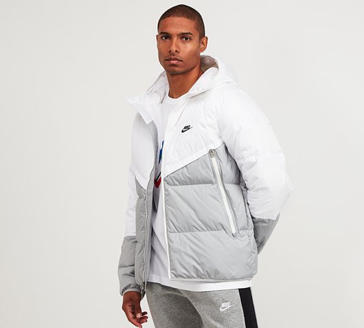 nike black white grey jacket