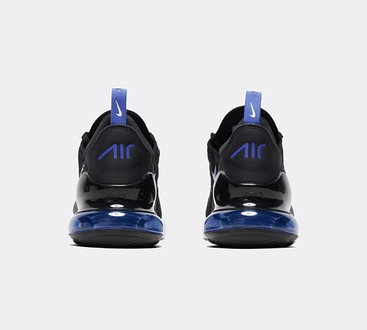 air max 270 all black with white tick