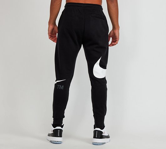 Nike Sportswear Swoosh Pants (Black / White) - M