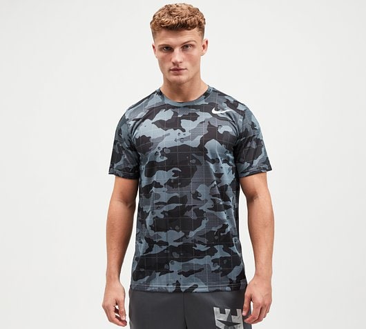 Nike Train Dry Camo T-Shirt | Smoke 