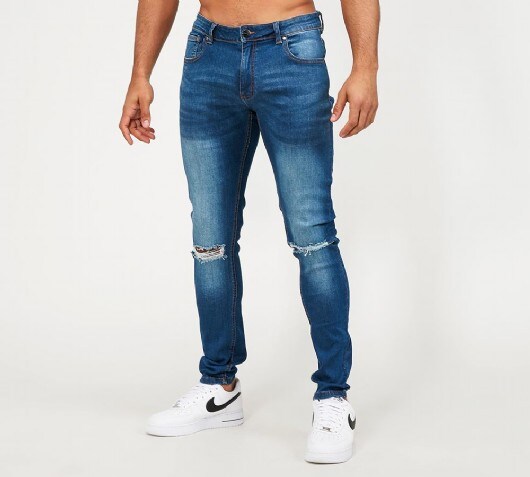 Closure London Ripped Slim Fit Jean 