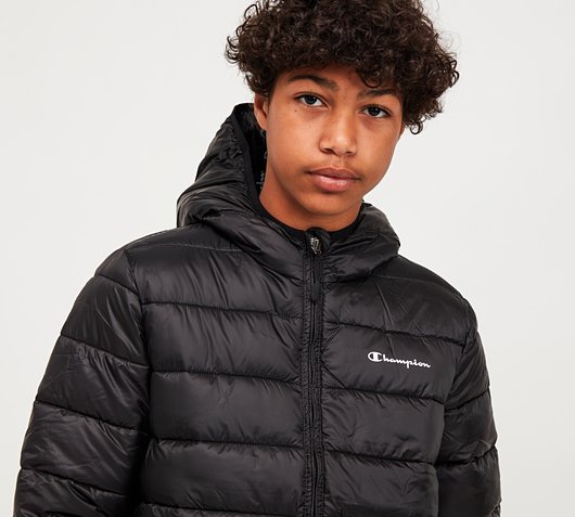 lined jacket with hood