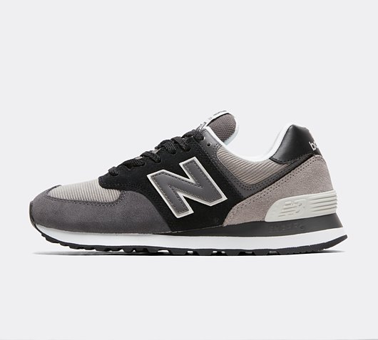 New Balance Womens 574 Trainer | Dark Grey / Grey | Footasylum