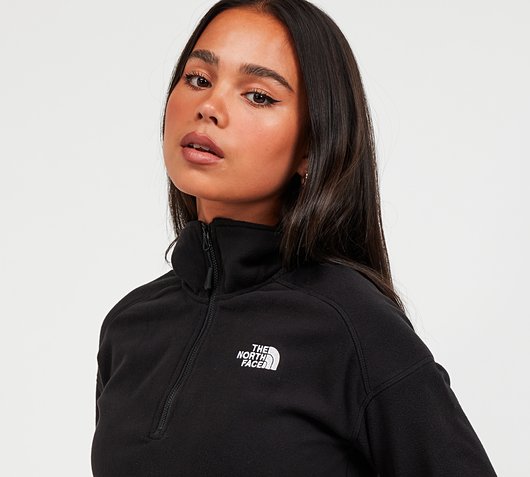 womens half zip north face