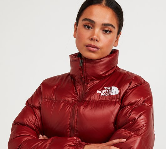 the north face women's nuptse cropped jacket