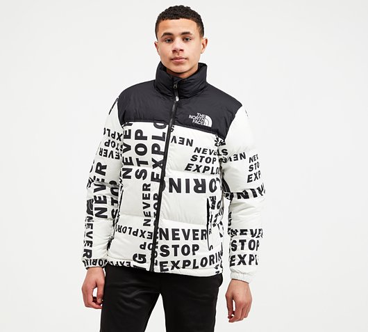 junior nuptse jacket black