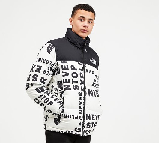 junior nuptse jacket black